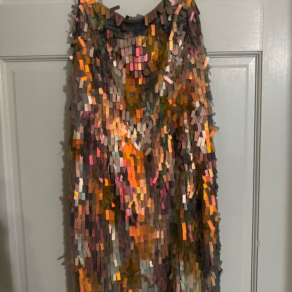 Liv Foster Sleeveless Sequin Mini Dress Size 6 NWT - Picture 2 of 2